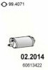 FIAT 0060613422 Front Silencer